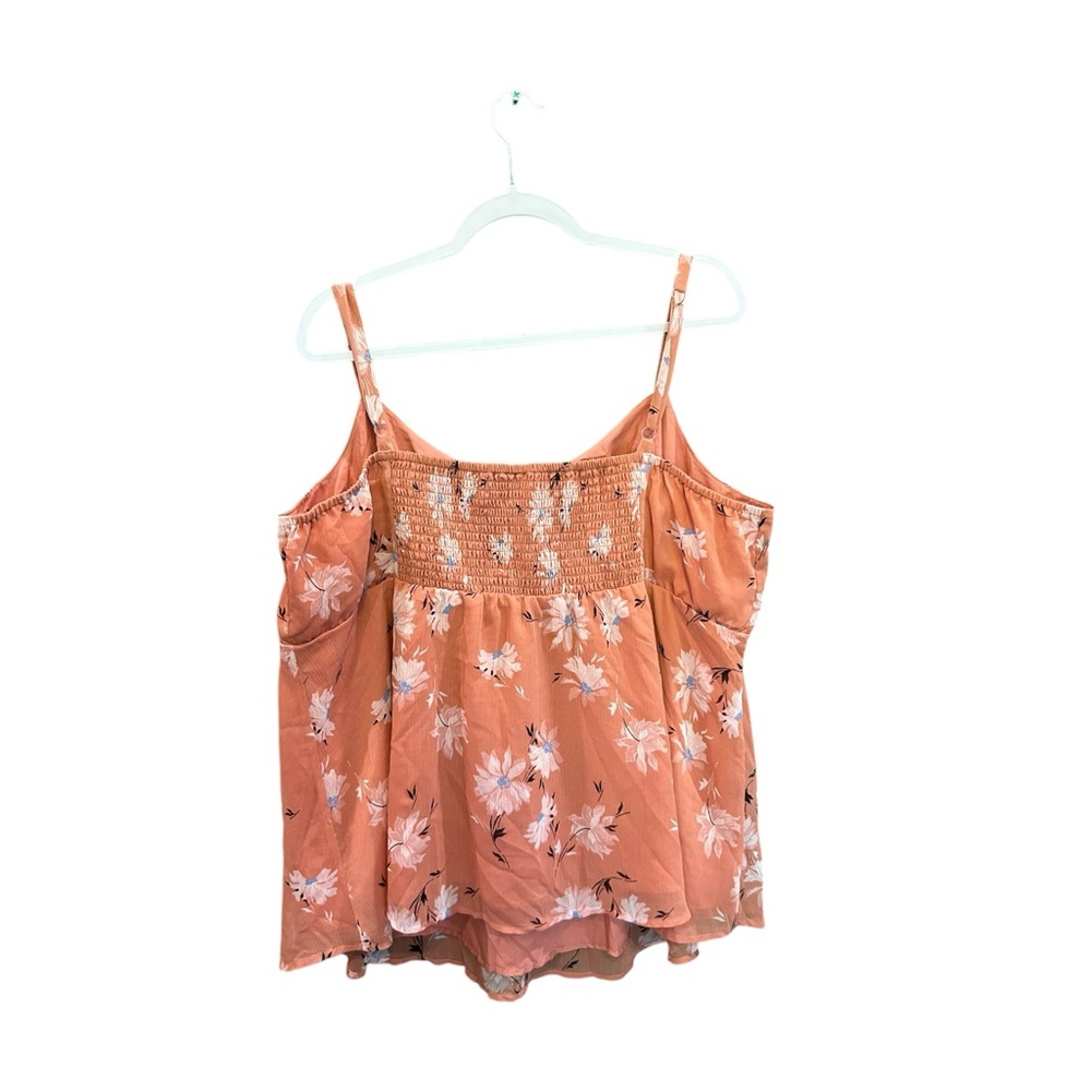 Torrid Smocked Orange Camisole Top